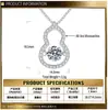 Colar de Cabacinha em Prata de Lei S925 para Mulheres Pingente de Moissanita Novo Estilo Chinês Pingente Design Criativo Corrente para Clavícula Coração Pulsante