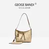 Popular Bolso de Hombro para Mujer de Contraste de Color de Gran Capacidad para Viajes Diarios 2025 Otoño e Invierno Nuevo Retro Europeo y Americano Estampado Tote Envío Directo