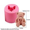 Molde de bolo de urso decorativo, ferramenta de cozinha para doces, molde de cozimento faça você mesmo, outro molde sem silicone