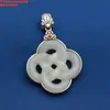 Plata de Ley Piedra Incrustada Zafiro Ágata Palabra Feliz Calabaza Flor Pequeña Calabaza Colgante Accesorios Retro Viejo Bricolaje Materiales Hechos a Mano