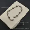 Pulseira Crowe Cross Flower Novo Diamante Estilo Retro Europeu e Americano Tendência de Moda Padrão S925 Estilo Casal Pulseira Fina