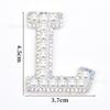 Venta caliente transfronteriza de 26 pegatinas de tela con forma de estrella de cinco puntas y letras de perla para ropa, sombreros y bolsos, materiales decorativos.