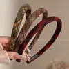 Faixa de Cabelo Xadrez Outono e Inverno para Mulheres 2025 Nova Faixa de Cabelo de Alta Qualidade para Lavar o Rosto, Acessório de Cabelo para Uso Diário