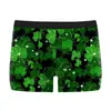 Roupa Íntima Masculina Série São Patrício Europeia e Americana Transfronteiriça Boxer Brief Casual Masculino com Estampa Digital 3D
