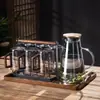 Nuevo Juego de Tazas de Té de Vidrio Estilo Chino para Uso en Casa en la Sala de Estar, Taza de Agua Resistente a Altas Temperaturas con Mango de Madera, Taza de Lujo de Gama Alta para Oficina