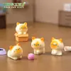 Paisaje en Miniatura Creativo Lindo Gatito Siamés Muñeco Decoración DIY Accesorios para Colgar Mini Coche Adornos de Escritorio