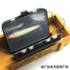 Suministros de pesca para exteriores al por mayor material de PVC negro con cuerda caja para pesca de roca panel divisorio desmontable caja de accesorios para señuelos