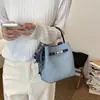2026 Nueva Moda Bolso de Hombro Simple de Moda Bolso Cruzado Elegante Bolso de Mano de Bloques de Color a la Moda Bolso Cubo