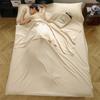 Saco de Dormir Resistente à Sujeira de Algodão Puro de Fibra Longa de Luxo, Lençol de Cama e Capa de Edredom de Algodão Puro para Hotel, Viagem de Negócios, Vagão-Leito de Trem