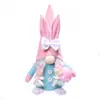 Nuevo conejo de Pascua transfronterizo sin rostro, muñeco de rábano, decoración de ambiente de fiesta.