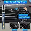 Caneta de retoque de pintura automotiva kineshinex para carros, preto e branco, branco pérola, reparo de arranhões e riscos na pintura