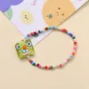 Pulsera de Bloques de Dibujos Animados de Colores con Cuentas Infantil, Accesorio de Mano de Payaso Lindo de Nicho, Atuendo Energético de Verano, Accesorio para Mejor Amiga