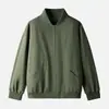 Popular Transfronterizo 2025 Nueva Chaqueta de Color Sólido Simple Moda Tendencia Moda Juvenil Estilo Hong Kong