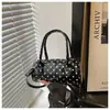 Bolsa transversal de ombro cilíndrica de grande capacidade, estilo polka dot, moda 2026, nova, casual, para dropshipping transfronteiriço