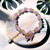 Pulsera de Ojo de Gato Mariposa Blanca/Azul/Morada/Verde/Rosa para Mujer Moda Elegante Más Fácil de Combinar Pulsera de Temperamento Transmisión en Vivo Nuevo Estilo Caliente