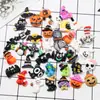 Accesorios de resina para Halloween calabaza fantasma joyería parche pegamento cremoso diy carcasa de teléfono móvil accesorios para pasador paquete de materiales