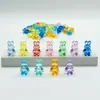 Adornos de Conejito Acrílicos Muy Transparentes y Lindos, Juguetes para Niños/Suministros de Decoración de Escritorio, Accesorios de Parque de Atracciones para Niños