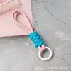 Cordón para Teléfono Anudado Bloque de Color, Cordón Tejido Corto Creativo, Llavero para Funda de Teléfono, Correa Desmontable Anti-Pérdida 12cm