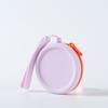 Bolsa de silicone redonda porta-moedas cor sólida fone de ouvido linha de dados batom bolsa de armazenamento portátil zíper chave caso em estoque