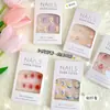 Novas Unhas Usáveis Estilo Ins de Verão, Adesivos de Unhas Pura Desejo, Efeito Clareador, Peças de Unha Removíveis, Estilos Longos e Curtos, Peças de Unha Prontas