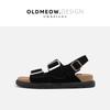 Sandalias Birkenan de Cuero Genuino con Tira Trasera para Uso Exterior en Verano 2024 Sandalias de Playa con Suela Gruesa para Mujer