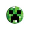 Insígnia Redonda de Lata de Desenho Animado Periférico de Anime Minecraft