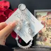 Corrente de Celular com Miçangas Foscas, Corrente com Pingente de Cabaça com Strass Estilo Pulseira para Mulheres, Acessório de Corrente de Cristal Versátil Original Único