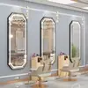 Espejo de Barbería, Espejo Especial para Salón de Peluquería, Espejo de Celebridad de Internet, Espejo de Cuerpo Entero, Montado en Pared, Iluminado, Modelo Nuevo, Espejo de Pared, Espejo de Peluquería