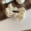 Presilha Banana de Tricô Doce Retrô Estilo Coreano com Toque de Luxo para Rabos de Cavalo Altos, Presilha Vertical, Novo Acessório de Cabelo