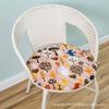 Cojín redondo de pana grueso, extraíble y lavable, cojín para silla de ratán, cojín redondo para taburete, cojín para silla, color sólido, antideslizante, entrega de fábrica