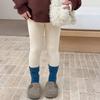 Pantalones de Niña Aimo Beibei Estilo Coreano Primavera y Otoño Alta Elasticidad Amigables con la Piel Leggings Elásticos de Lana 280g