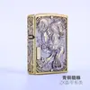ZORRO/Zorro ZK20-3 Laca Negra Pixiu Encendedor de Queroseno Aleación de Zinc Repujada Gama Alta Negocios Celebridad de Internet Más Vendido