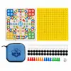 Ajedrez portátil de bolsillo, juegos de ajedrez para niños, ajedrez volador, gomoku, ajedrez de bestias, damas, serpientes y escaleras, juego de mesa todo en uno