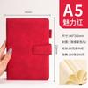 Caderno com Fivela A5 Negócios Escritório Caderno A5 Caderno de Escritório Bloco de Notas Caderno de Pele de Ovelha Personalização