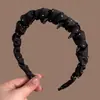 Diadema retro de alta gama color marrón Maillard 2026 para mujer, adecuada para el uso diario, para recoger el cabello suelto y crear un look de corona alta.