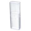 Mini caja de almacenamiento transparente portátil para hilo dental, hisopos de algodón, viaje, organizadora, caja de almacenamiento para curitas