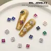 Joyería para Arte de Uñas de Zirconia de Lujo Ligero Nuevo Xiaohongshu Diamante Tridimensional Trébol Diamante Uña Diamante Pequeño Decorativo Diamante al por Mayor