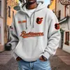 Sitio Web Independiente Transfronterizo Moda Masculina Nueva Más Vendido Bolsillo Múltiple Cremallera Nueva Sudadera Comercio Exterior Sudadera de Moda Serie NFL