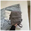 Bolso Cruzado Casual de Color Sólido Nuevo Bolso de Hombro de Moda para Mujer Bolso de Tela Versátil Repelente al Agua Ligero Bolso para Teléfono de Compras