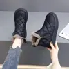 Nuevas botas de nieve de invierno para mujer para comercio transfronterizo, con forro polar añadido y suelas engrosadas, cuero y pelo integrados para abrigar, elegantes y versátiles.