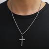 Europa e Estados Unidos acessórios transfronteiriços hip-hop cruz pingente colar simples dos homens Coringa moda masculina camisola colar de corrente atacado