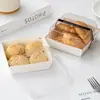 Caja de Empaque para Mochi Puff Nevado, Pastelería de Hilo de Carne, Crujiente de Yema de Huevo, Pastel de Arroz Verde Mochi, Rollo de Pastel, Caja para Llevar de Pastelería Horneada