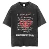 Transfronterizo Aliexpress Transfronterizo Aliexpress Código Europeo Retro Algodón Lavado Viejo Manga Corta Hombres y Mujeres Calle Harajuku Rap