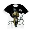 Amazon Comercio Exterior Transfronterizo Nuevo Camiseta Casual Holgada de Manga Corta Impresión Digital 3D Black Myth Wukong para Hombre