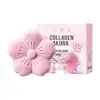 Bolas de sal de baño de Sakura en stock transfronterizas 80g SADOER bola de baño exfoliante de colágeno al por mayor desde fábrica de comercio exterior