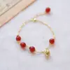 2026 Nuevo Modelo Ins Xiaohongshu Diseño de Nicho Pulsera de Amistad con Colgante de Campana Dorada Estilo Chino para Mujeres