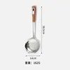 Escumadeira de Aço Inoxidável para Uso Doméstico, Escumadeira Extra Grande Espessada para Fritura, Adequada para Pegar Bolinhos e Macarrão, Peneira Coadeira de Cozinha