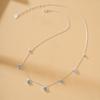 Collar con Colgante de Trébol de Cuatro Hojas Color Dopamina en Plata de Ley S925, Diseño de Mini Collar con un Toque de Lujo Ligero, Elegante y de Alta Gama, Cadena para Clavícula