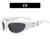 Nuevas Gafas de Sol para Ciclismo Y2K Hot Girl 2023 Gafas de Sol de Tecnología Futura Forma Cóncava Gafas de Sol Fotográficas Tendencia