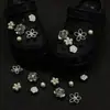 Accesorios para zapatos de zueco de ballet con mariposa de diamantes brillantes INS, hebilla de zapato universal desmontable hecha a mano de vidrio con strass blanco DIY